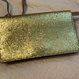 Coach gold crossbody bag not used